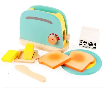 MamimamiHome Copilul Waldorf Jucărie Mâncare de Lemn de tip Sandwich Pâine Machine pentru Copii de Gatit Bucatarie din Lemn Jucarii de Bucatarie Jucarii