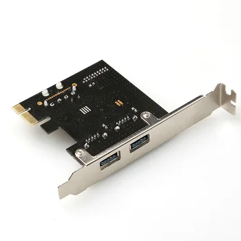 Mare-Q USB 3.0 PCI-E Card de Expansiune Extern, 2 Porturi USB3.0 + Interne 19pin Antet PCIe Card 4pin IDE Conector de Alimentare