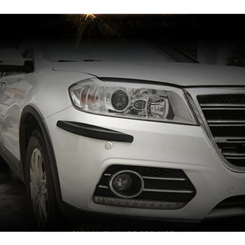 Masina Barei de protecție Protector Guard Benzi Colț Autocolant Fibra de Carbon Auto Corp Protector Auto-Styling Negru Accesorii Auto 2 buc / set