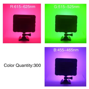 Mcoplus Video de Culoare de Lumină Albă+RGB LED-uri de Lumină Fotografie 300 De Culori Diferite 1500LM 5700K Ra96 Studio Foto Video Lumina