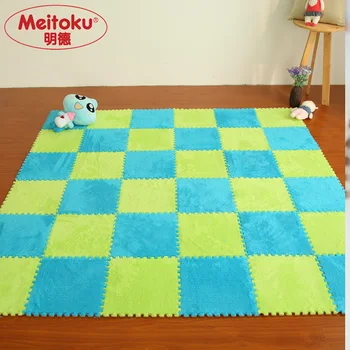 Meitoku Moale de Spumă EVA Shu Catifea puzzle joc pentru copii saltea;interlock Exercitarea podea mat;9pcs/lot Each30X30cm