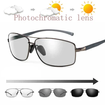 Mens HD Polarizate Fotocromatică ochelari de Soare de Tranziție de Lentile de ochelari de Soare ochelari de Soare de Conducere Glare Block ochelari de Soare UV400 Anti-Orbire