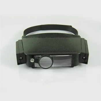 MG81007 1.8 X 2.3 X 3.7 X 4.8 X Casca Lupa de Mana a Treia Iluminate cu Lumina Lupa pentru Ochelari de Citit Ceas deșteptător