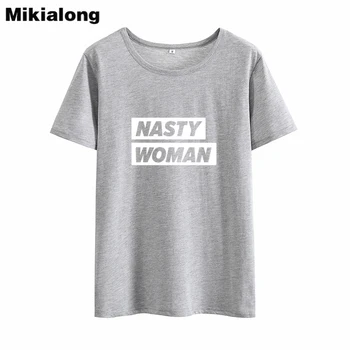 MIkialong Urât Femeile Harajuku T-shirt Femei 2018 Vara cu Maneci Scurte Tumblr Tricou Femei din bumbac Casual Tricou Femme de Sus