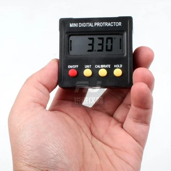 Mini electronic înclinometru digital / metru nivel / inclinometer indicator de nivel / Negru unghi rigla