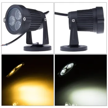Mini LED 9W Gazon Lampa de Gradina Lumina pentru Iluminat Exterior 220V 110V 12V rezistent la apa IP65 Peisaj Spot de Lumină Lămpi