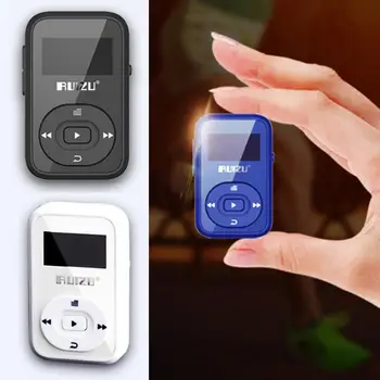 Mini Original RUIZU X26 Clip Bluetooth MP3 player 8GB Sport music player mp3 Recorder Radio FM, Suport TF Card +Liber Banderola