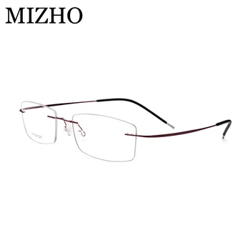 MIZHO Brand Super Optic Rama de Ochelari Femei de Afaceri de tip Boutique Dreptunghi ochelari Cadru B Titan Puternic, Durabil 2018
