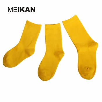 MK1226part1 MEIKANG Brand Unisex Colorate Pieptănat Bumbac Șosete Jumătatea vițel Casual Sosete pentru Barbati/Femei/Copii de Înaltă Calitate Șosete
