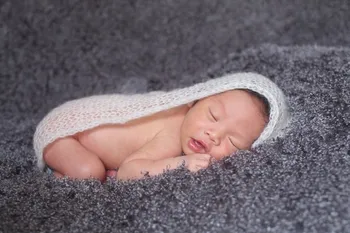 Moale Tricot Mohair Baby Împachetări (60*40cm) 5 buc/lot se Amestecă culoare Nou-născut Fotografie Împachetări Baby shower Cadou