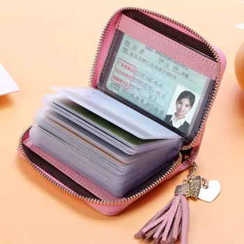Moda Bag Cardul Femei Bărbați Titularul Cardului de Credit, din Piele de Mare Capacitate ID-ul de Afaceri Deținători de Organizator 20 Pic/40 Pic/60 de Biți