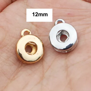 Moda Bijuterii Diy Constatările Metal Diy 18mm Aur Butoane de Ajustare Charm Pandantiv Pentru Snap Butonul Farmec Bijuterii Accesorii
