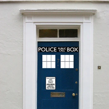 Moda Cool de Poliție Cutie ușa decal vinil autocolant ,Dr. Medic Stil Pentru Usa si frigider decor