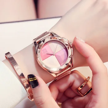Moda GUOU Mare Cadran de Ceas Casual Doamna Simplu din Oțel Inoxidabil rezistent la apa Ceasuri Femei de Personalitate Cadou de Cuarț Ceasuri de mana