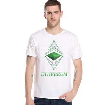 Moda hip hop litere ethereum t-shirt pentru Bărbați amuzant brand alb Bărbați tricou causual Tricou Top design de brand de îmbrăcăminte M11-3#