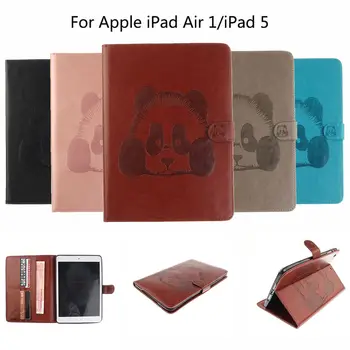 Moda Model de Panda Caz Pentru Apple iPad Air 1 9.7 inch Capac Caz tablet Pentru iPad 5 Funda din Piele PU Stand Titular Shell