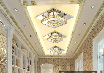 Modern, LED lumina Plafon Pătrat Cristal Luciu Luminarias Para Sala lămpi cu led-uri pentru casa culoar, coridor, balcon corpuri de bucătărie
