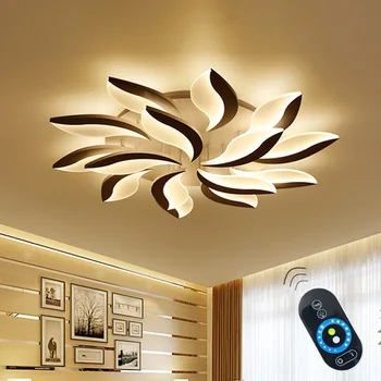 Moderne LED Lumini Plafon Corpuri de Living Hardware Abajur Acrilic Cu Telecomanda Dormitor Lampa Lamparas De Techo AC85-265V