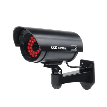 MOOL în aer liber Fals / Dummy Camera de Securitate cu 30 de Iluminare LED (Negru) de Supraveghere CCTV
