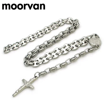 Moorvan Apartament NOU boabe de cafea de design pentru bărbați/femei 53cm 7mm religioase islam bijuterii colier din oțel inoxidabil transport gratuit