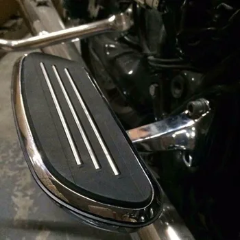 Motocicleta negru Lucios Eficientizarea Pasager Bord Podea & Bracket Set Pentru Harley Touring roadking 93-16