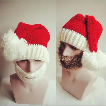 Moș Crăciun cu Barbă pălării de Crăciun Ornamente de Adult Obișnuit de Crăciun pălării Moș crăciun pălării Copii capac pentru Chiristmas petrecere elemente de Recuzită