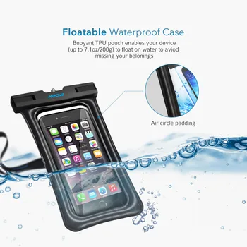 Mpow IPX8 sac impermeabil caz Universal Telefon Mobil Sac de Înot Caz de Ușor de a Lua fotografie sub apă pentru iphone sumsung huawei