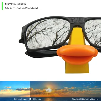 Mryok+ POLARIZAT Rezista la Apa Lentile de Înlocuire pentru Oakley Flak Jacket ochelari de Soare de Argint sau Titan
