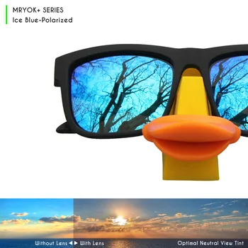 Mryok+ POLARIZAT Rezista la Apa Lentile de Înlocuire pentru Oakley Jupiter Squared ochelari de Soare Albastru Gheață
