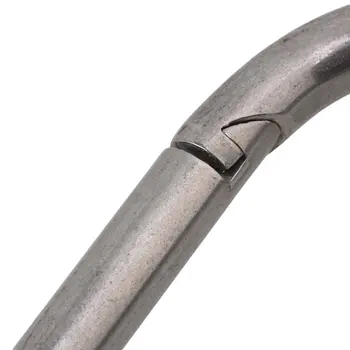 Multifuncțional, Inox 304 din Oțel cu arc Poarta Carabină Snap Link Rapid Inelul de Blocare Cârlig M12 140mm 5pcs