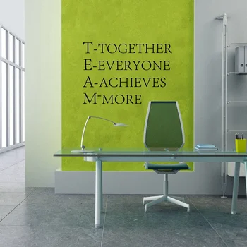 Munca în echipă cuvinte de Inspiratie poster Motivațional Perete citate Autocolant pentru decor de Birou