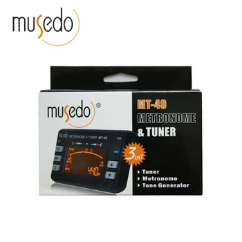 Musedo MT-40 Guitar Tuner Electronic Digital 3 în 1 LCD Chitara/bass/vioară/Tuner ukulele Metronom Generator de Ton Tuner Clip