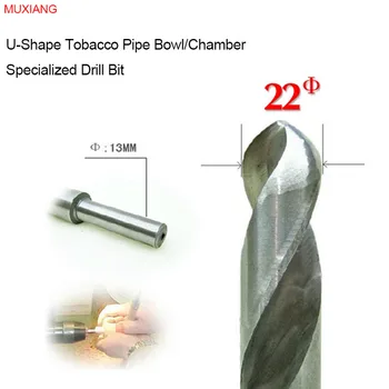 MUXIANG Tutun de Pipă Castron Burghiu pentru forma de U 22 mm Diametru Fumător Cameră Disponibilă pentru Strung și Bench Drill jb0036
