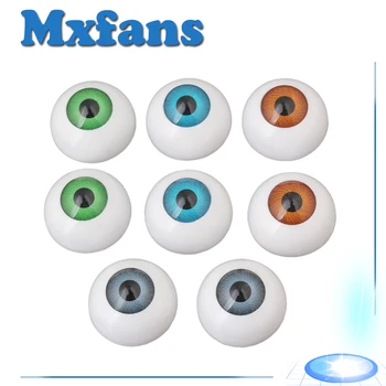 Mxfans 8PCS 26mm Jumătate Rotund Acrilice Papusa Urs Craft din Plastic Ochii Ocular pentru Halloween