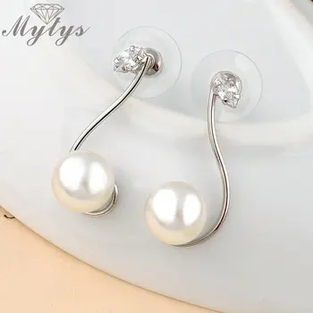 Mytys Perle Seturi de Bijuterii de Design de Plante Colier de Perle și Cercei cu Perle Seturi CN46
