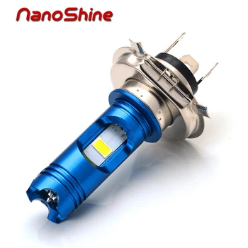 Nanoshine condus Motocicleta Far H4 hi/low Bec all-in-one Lampa LED 12V Motor Far 12v 8w COB alb