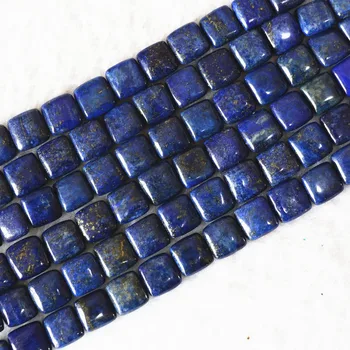 Natural Lapis lazuli piatră 12mm 14mm forma patrata margele diy Margele vrac 15 cm B596
