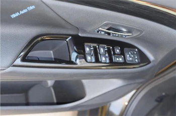 Negru Stil ! Pentru Mitsubishi Outlander 2013 - 2017 ABS de Înaltă Calitate geamurilor Buton Comutator Capac Tapiterie Interior 4 buc