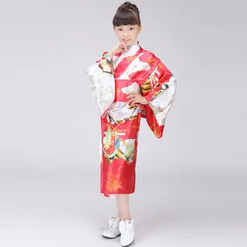 New Sosire Copii Japonez Tradițional Rochie De Fată Halat De Baie Kimono Copii Yukata Cosplay Costmues Copil Haine Naționale 16