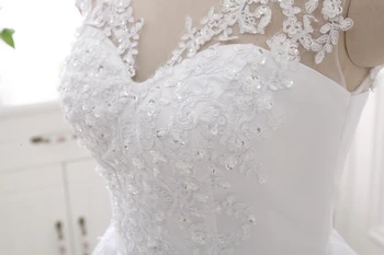 New Sosire Vestido de noiva Alb rochie de Mireasa Dantela 2018 Moda rochii de Mireasa Brautkleid vestido branco casamento