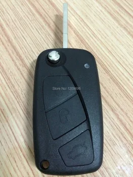 New Sosire Vânzare Fierbinte Flip Key Remote Shell Pentru Fiat Punto Stilo Ducato Panda telecomenzi Caz Auto accesorii de interior 3 BTN