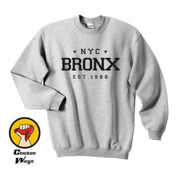 New York, Bronx Est. Tipărite Barbati Tricou New York City pe Strada Swag Pictograma Stea Crewneck Top Tricou Unisex Mai multe Culori XS - 2XL