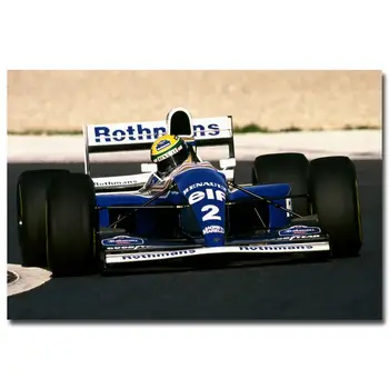 NICOLESHENTING Ayrton Senna da Silva cal de Curse Mașină de Matase Arta Poster Print Sport Imagini Living Decorul Camerei 002