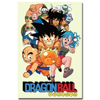 NICOLESHENTING Goku Dragon Ball Z Nou Anime Arta de Mătase Poster 12x18 20x30 24x36 cm de Perete Picture Home Decor Camera pentru Copii 006