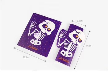 Noi 15buc Halloween Obraznic DOMNUL schelet de design, hârtie de ambalaj decor cardsfor ambalaje bomboane de ciocolată cadouri DIY