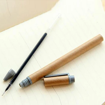 Noi 20buc/lot Hârtie Kraft Pen Mediu Prietenos Hârtie Reciclată Minge Punct Stilou cu Ridicata Scris Școală Birou Pixuri