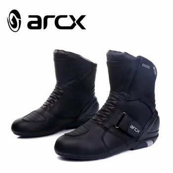Noi ARCX motocicleta cizme impermeabile de inalta calitate bună de pantofi de piele motocicleta de motocross de boot culoarea negru 39 40 41 42 43 44 45