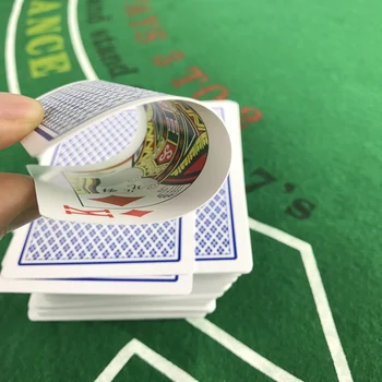 Noi Baccarat Texas Hold ' em Plastic Carti de Joc rezistent la apa Glazura de Poker Red si Blue Joc de Bridge 2.28*3.46 inch Yernea