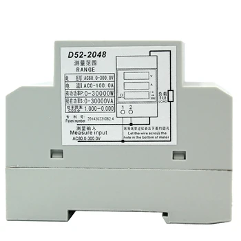 Noi D52-2048 AC 80-300V Multi-Funcțional LCD Digitial Putere Activă tensiune de curent Contor de Voltmetru Ampermetru 39%off