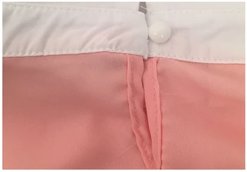 Noi Dantelă Croșetat Femei Bluza Roz Șifon Cămașă Subțire Peter Pan Guler Topuri cu Maneci Lungi Pulover blusa renda T74706